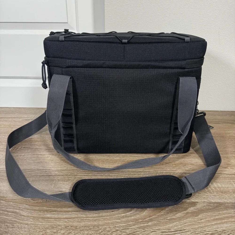 Eddie Bauer Max Cool 24-Can Cooler Black Ballard Industrial Soft Side Bag EB800